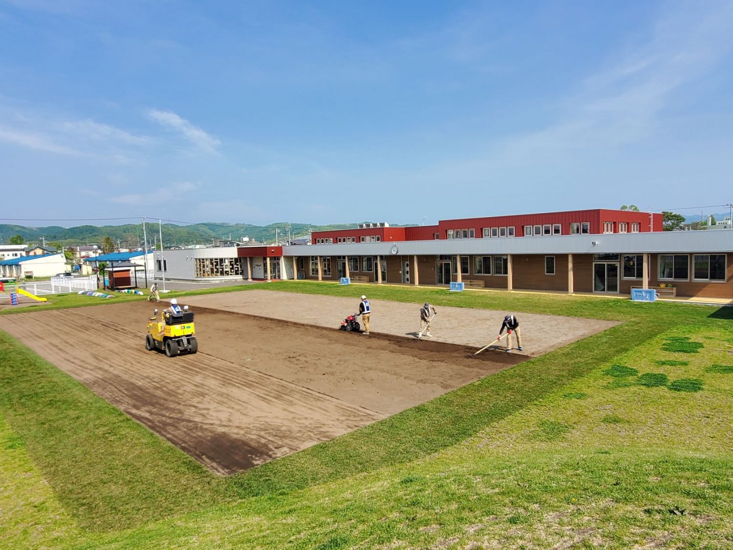 浦幌町こども園グラウンド整備